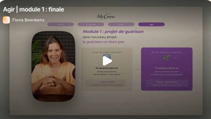 Vidéos de l'étape Agir avec Fiona Beenkens