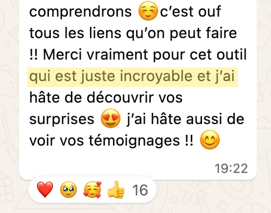 Témoignage de participant 1