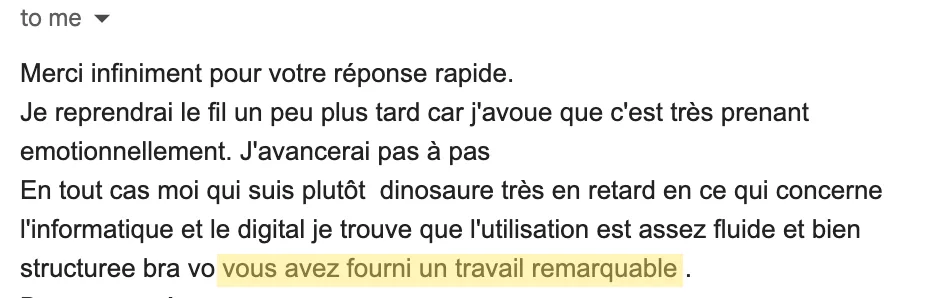 Témoignage de participant 3