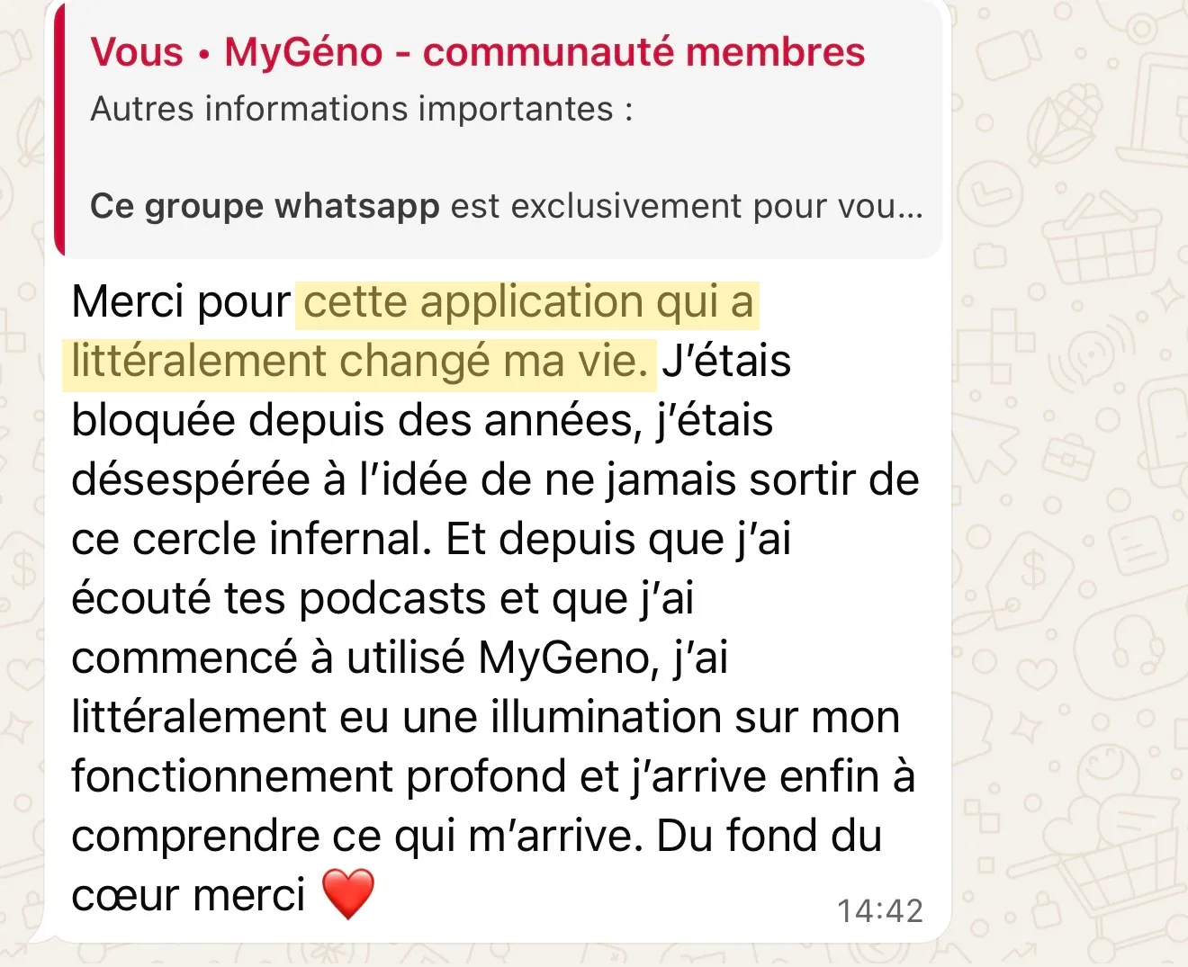 Témoignage de participant 7