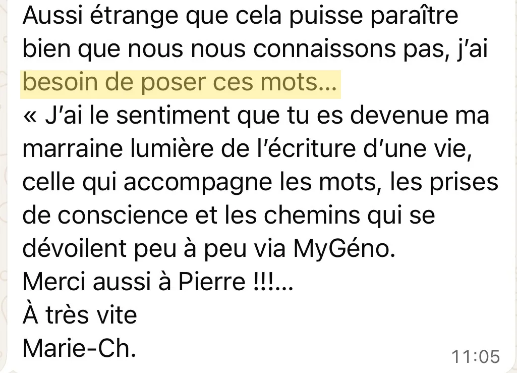 Témoignage de participant 11