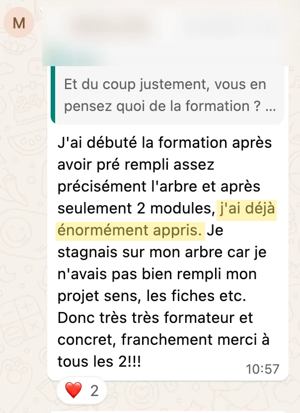 Témoignage de participant 12