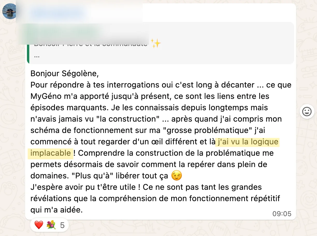 Témoignage de participant 17