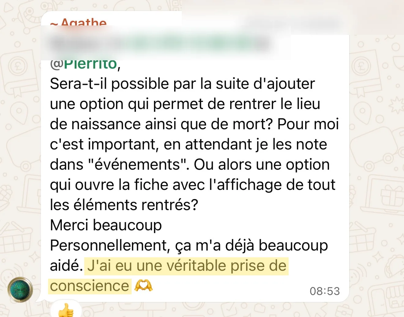 Témoignage de participant 18