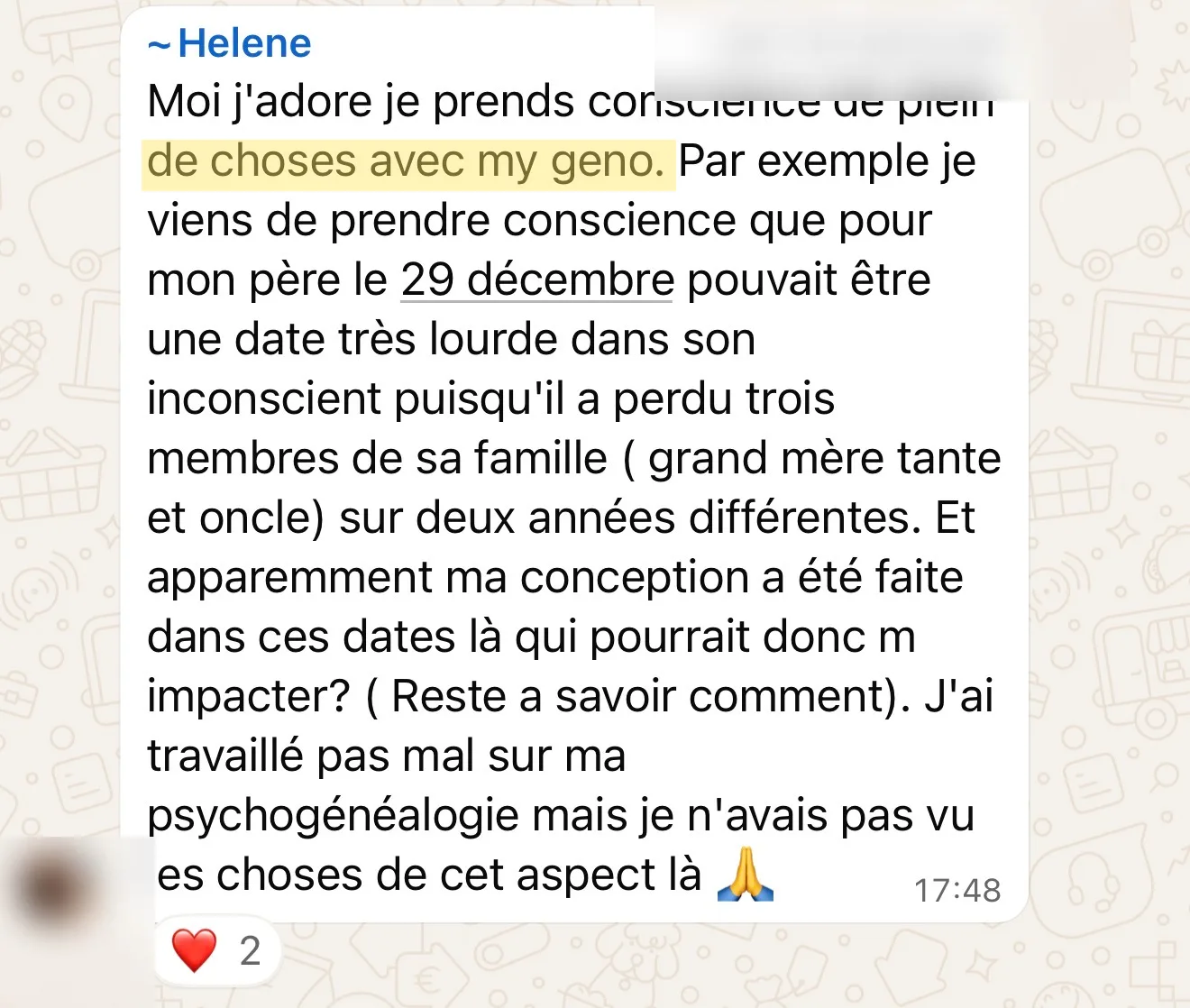 Témoignage de participant 19