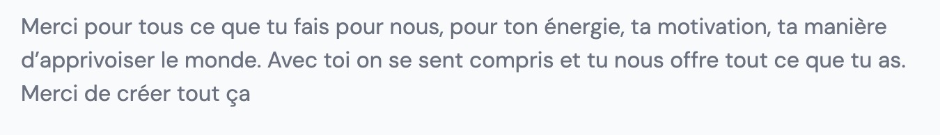 Témoignage de participant 1