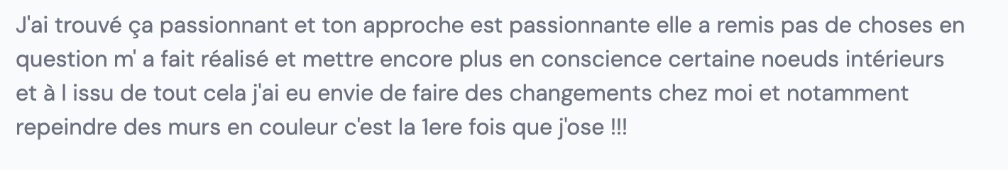 Témoignage de participant 2