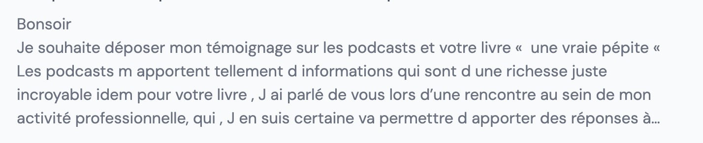 Témoignage de participant 5